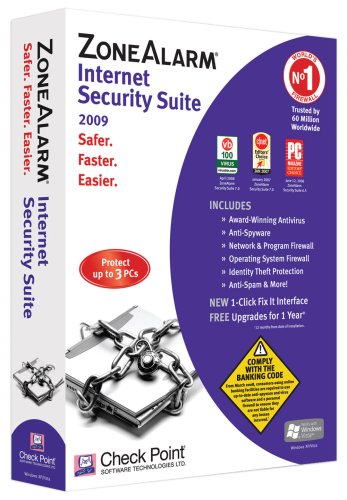 ZoneAlarm Internet Security Suite 2009 – 3 User (PC)