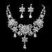 Vintage Inspired Rhinestone Bridal Necklace & Earring Set