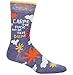 Blue Q Men's Novelty Crew Socks - Carpe the F*ck Out of this Diem (Mens Size 7-12) with Sock Ring
