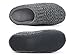 HomeIdeas Men's Cashmere Knitted Anti-slip House Slippers, Spring Summer Breathable Indoor Shoes