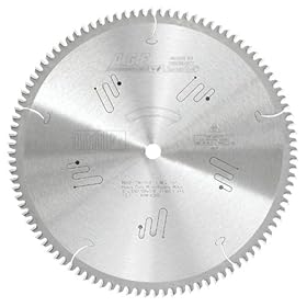 Amana Tool A.G.E. Series MD12-106-5/8 Heavy Duty Miter/Double Miter 12-Inch x 100 Tooth 4 ATB+R 5/8 Bore Saw Blade