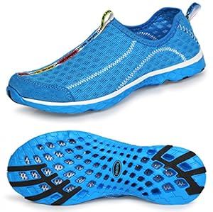 Aleader Women's Mesh Slip On Water Shoes Blue 6 B(M) US