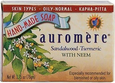 Ayurvedic Bar Soaps Sandalwood-Turmeric 2.75 oz(pack of 9)