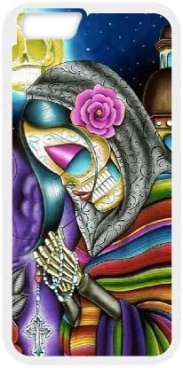 Personalized customization Sugar Skull Skeleton cell Phone Case for Iphone6 Plus 5.5" with Pray For Us at xiaku_1064741
