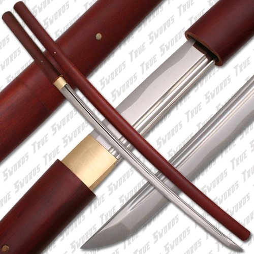 Bushido Rosewood Shirasaya Sword Full Tang Razor Sharp Battle Ready