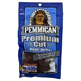 Pemmican Premium Cut Beef Jerky, Peppered, 3.65-Ounce Bags (Pack of 4)