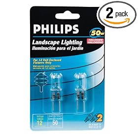 Philips Landscape Lighting 50-Watt 12-Volt GY6.35 Base T4 2 Pack