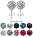 GlitZ JewelZ Crystal Silver Stud Earrings/Pendants