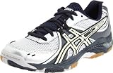 ASICS Women's GEL-1130V Volleyball Shoe,Navy/White/Silver,9 B US