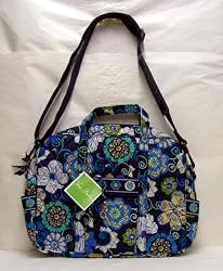 Vera Bradley Metro Bag Mod Floral Blue Handbag Purse