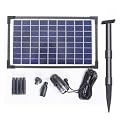 AT-10W Solar Teichpumpe 10 Watt, Hmax.: 600l/h Fontainenh�he: 1,60m f�r Gartenteich oder Springbrunnen