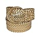 CTM® Womens 2 Inch Wide Adjustable Braided Belt