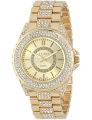 XOXO Womens XO5665 Analog Display Quartz Gold Watch