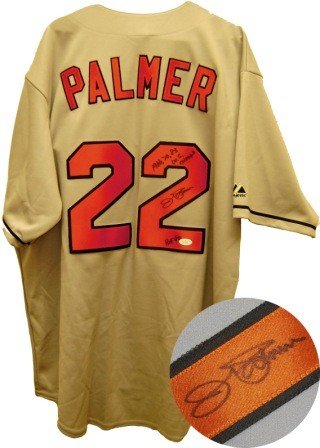 Jim Palmer Autographed/Hand Signed Gray Baltimore Orioles Jersey