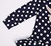 Little Girls Long Sleeve Deer Polka Dots One-piece Dress Top
