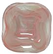 Colorful Recycled Art Glass Extra Small Rouge Zen Plate 6.75"D Set / 2