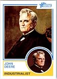 2009 Topps American Heritage Baseball Cards # 97 John Deere ( Industrialist ) Trading Card in Protective Screw Down Display