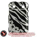 BLACKBERRY BOLD TOUCH 9900 / 9930 CRYSTAL CASE SILVER ZEBRA STAR