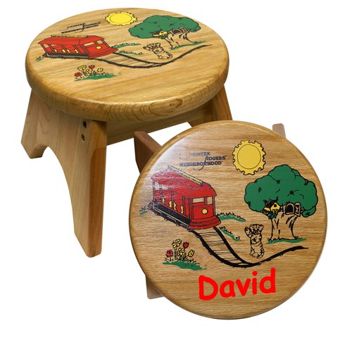 Childrens Toyshop  Toys : Mister Rogers' Trolley Step Stool