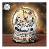 Thomas Kinkade Village Christmas Animated Musical Snowglobe by Ardleigh Elliott