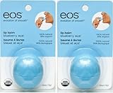 EOS Organic Blueberry Acai Smooth Sphere Lip Balm, .25 Oz (2 Pack)