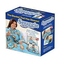 Snuggie Fleece Blanket with Sleeves, Monkeys