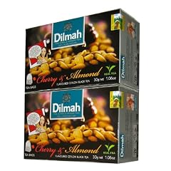 Dilmah Cherry Almond Flavoured Ceylon Black Tea 40 Teebeutel ( 2 x 20 )