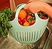 Hutzler Mini Colander garden basket, Small, Eggshell Blue