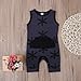 Infant Baby Boys Girls Sleeveless Romper Basic Solid Color One-Piece Jumpsuit (Navy, 12-18M)