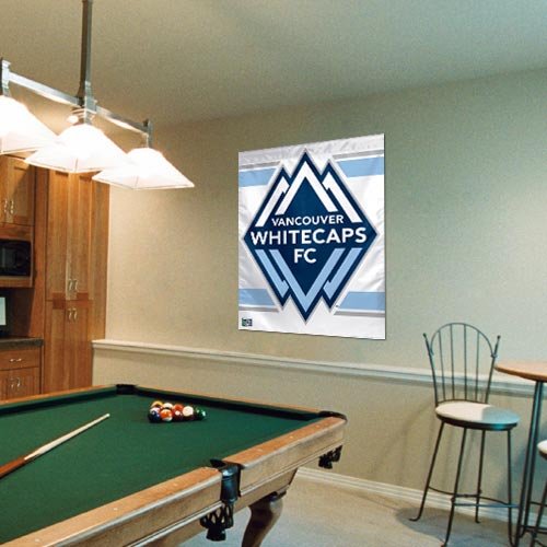 Vancouver Whitecaps FC 27'' x 37'' White Veritcal Banner