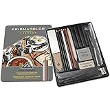 Prismacolor - Premier 24Pc Charcoal Sketch Set, Incl. Reusable Metal Tin
