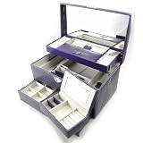 Coffret &agrave; Bijoux "Tr&egrave;s Belle Symphonie" violet patin&eacute;