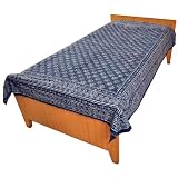 Bed Spreads Coverlets Home Decor Accessory Cotton Block print size twin (bscov403) ~ ShalinIndia