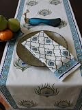 Dance O Peacock ~ Ivory Peacock Feather Elegant Fancy Napkins