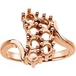 14K Rose Gold Mother's Ring - 7 Gemstone -- YOU CHOOSE THE COLORS!