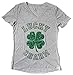 Juniors St Patrick's Day Print Glitter Graphic T-Shirt
