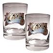 Philadelphia 76ers NBA 2pc Rocks Glass Set - Primary Logo by Great American Products