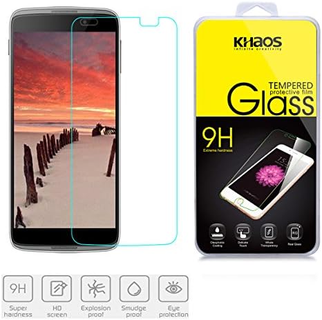 Glass Screen Protector ,KHAOS® For Alcatel OneTouch IDOL 3 5.5-inch Tempered Glass Screen Protector (For Alcatel OneTouch IDOL 3 5.5-inch)