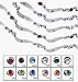 Avon Birthstone Swirl Link Tennis Bracelet May/Emerald