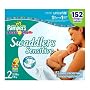 Pampers Swaddlers Sensitive Diapers, Size 2 (12-18 Lbs), Economy Plus Pack, 152 Diapers