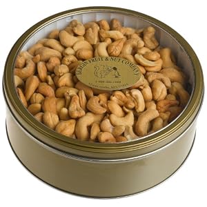 Bergin Nut Company Cashews, Roasted and Salted, Large , 26-Ounce Tin by Bergin Nut Company