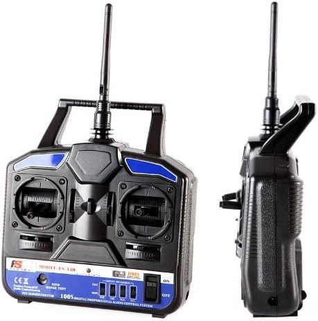 DACHMA 2.4G FS-T4B 4CH Radio Model RC Transmitter & Receiver Heli/Airplane