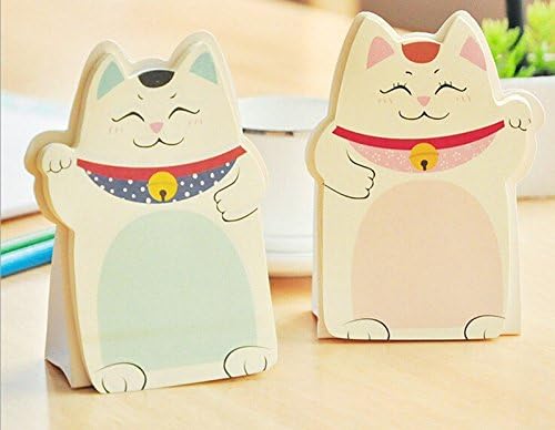 Japanese Lucky Cat Beckoning Maneki Neko Post It Memo Bookmark Sticky Notes