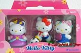 Eigenschaften NAKAJIMA Hello Kitty / Hello Kitty - Figuren 3-Pack - als Prinzessin & beim Fussballspielen & mit Herz - Sanrio 2003
