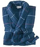 Buscher 20179-321 Bademantel unisex Baumwoll Jacquard Grösse XL marine