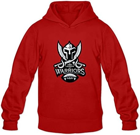 HAGB3K Men Warriors Hoodies S Red