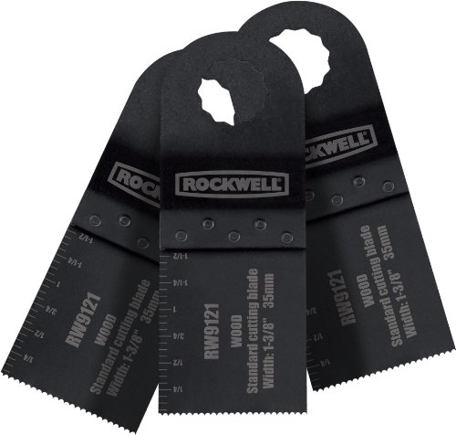 Rockwell RW9121.3 1-3/8-inch End Cut Blades for SoniCrafter - 3 Pack