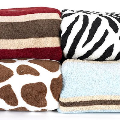 Ashley Cooper Plush Throw ZEBRA PRINT Ashley Cooper Plush Throw ZEBRA PRINT