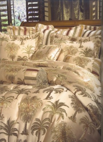 Click here for 8pc Southern Textiles Capri Palm Tree King Size Be... prices