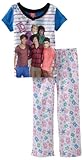 AME Sleepwear Girls 7-16 Pop and Paint 2 Piece Pajama Set